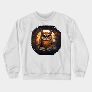 Owl Librarian Crewneck Sweatshirt